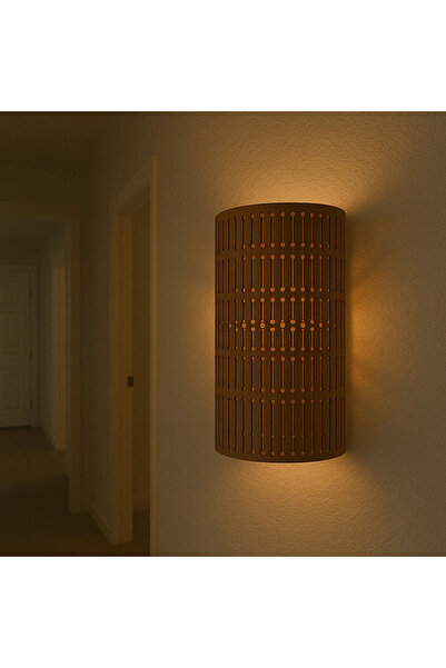 Luminars Wooden Wall Sconce – Daylight Led E27 Wall Lamp |   Living Room Bedr...