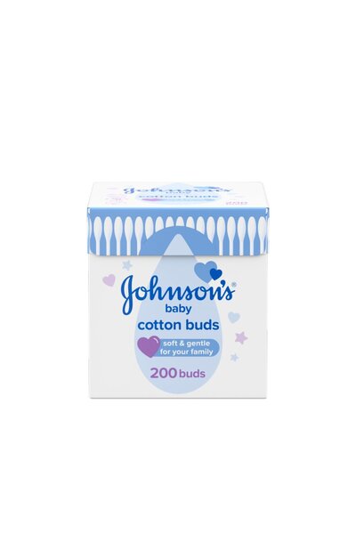 Johnson's أعواد قطنية للأطفال من القطن النقي 200 قطعة