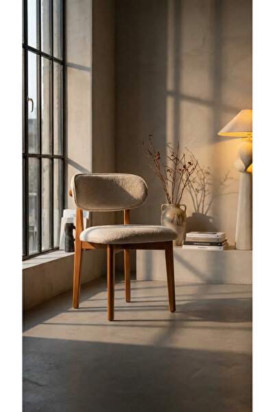 ALVİNSA MOBİLYA Bohem GÜRGEN AHŞAP Yemek Masası Sandalyesi 4'lü