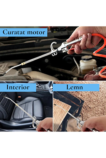 OEM Pistol suflat aer comprimat, protectie cauciuc, duza flux aer extensibila...