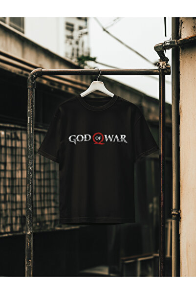 MG God of War Printed Circular Neck Cotton Oversize Fit Unisex Short Sleeve T...