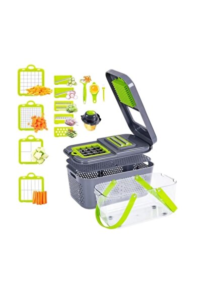 Att Multifunctional Grater ATT, 25 Pieces, 4 Interchangeable Blades