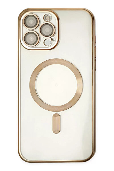 ZEMİRA HOME Newface iPhone 14 Pro Case Kross Magneticsafe Cover - Gold