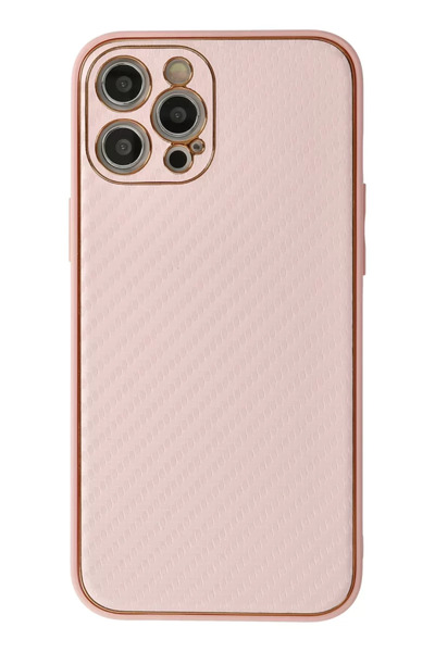 ZEMİRA HOME Newface iPhone 12 Pro Case Coco Carbon Silicone - Pink