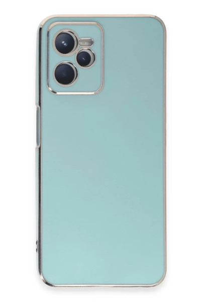ZEMİRA HOME Newface Realme C35 Case Volet Silicone - Light Green