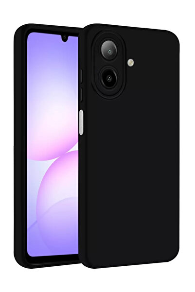 ZEMİRA HOME غطاء سيليكون جديد لهاتف سامسونج جالاكسي A07 4G - أسود