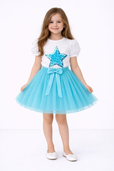 NOBLE STORE 23 Απριλίου 29 Οκτωβρίου Σετ μπλουζάκι με στάμπα και φούστα τούτο...