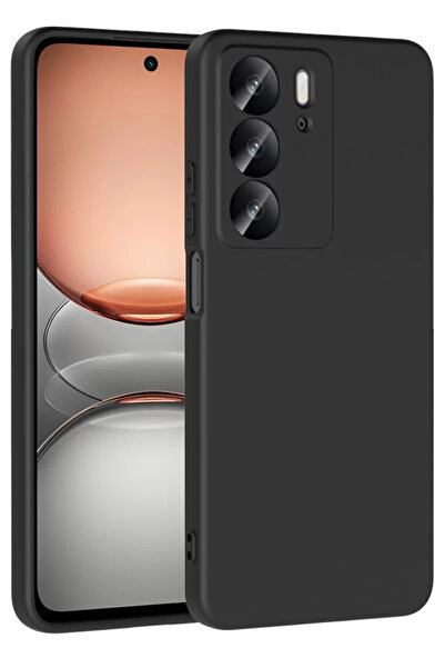 Beta Moda Hub غطاء حماية سيليكون جديد لهاتف ريلمي سي75 الجيل الرابع - أسود