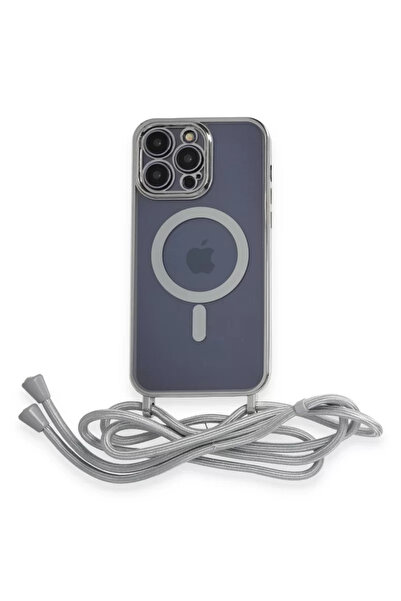 ZEMİRA HOME غطاء Newface لهاتف iPhone 13 Pro Max Divo حمالة ليزر Magsafe - فضي