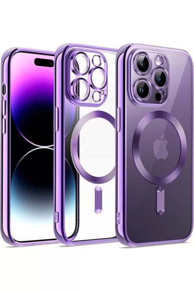 ZEMİRA HOME Newface iPhone 12 Pro Case Kross Magneticsafe Cover - Purple