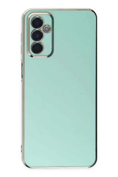 ZEMİRA HOME Newface Samsung Galaxy A04S Case Volet Silicone - Light Green