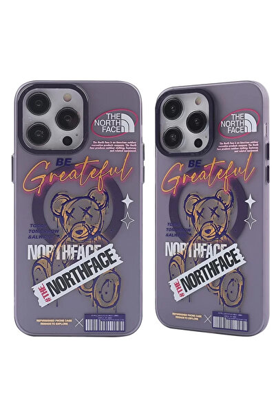 TeknoKapsül غطاء نمط آبولو ماجنيتيساف لجهاز آيفون 14 برو من نيو فيس - أرجواني...