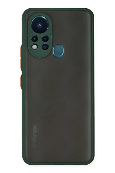TeknoKapsül غطاء حماية سيليكون مونتريال لهاتف انفينيكس هوت 11s من نيو فيس - أخضر