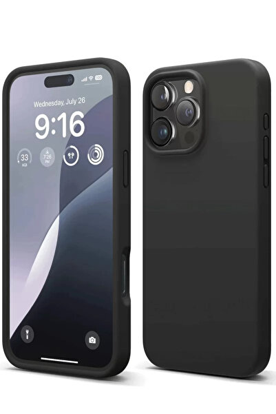 ZEMİRA HOME Newface iPhone 16 Pro Max Case Nano Velvet Silicone - Black