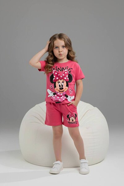 Yağmur Giyim Комплект з короткими рукавами та шортами для дівчаток PJKSKT з в...