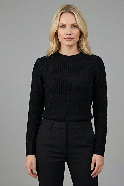 FTZ WOMEN Women's Knitted Sweater Black 25306