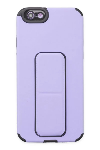 Beta Moda Hub نيوفيس حافظة آيفون 6 ميجا ستاند سيليكون - أرجواني