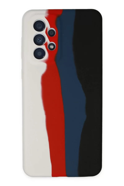 ZEMİRA HOME Newface حافظة سامسونج جالاكسي A73 5G رخامية من السيليكون - أبيض-أسود