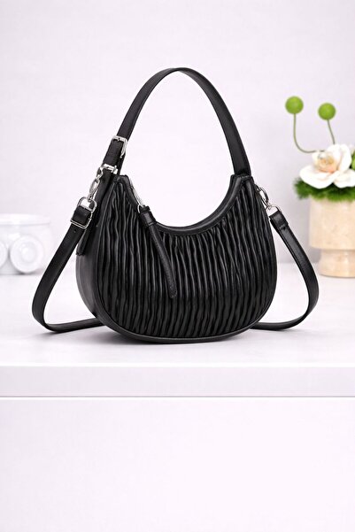 mothers dream Textured Crescent Shoulder Bag for Women