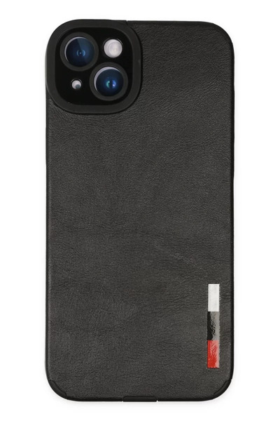 ZEMİRA HOME Newface iPhone 14 Plus Case Loop Leather Silicone - Black
