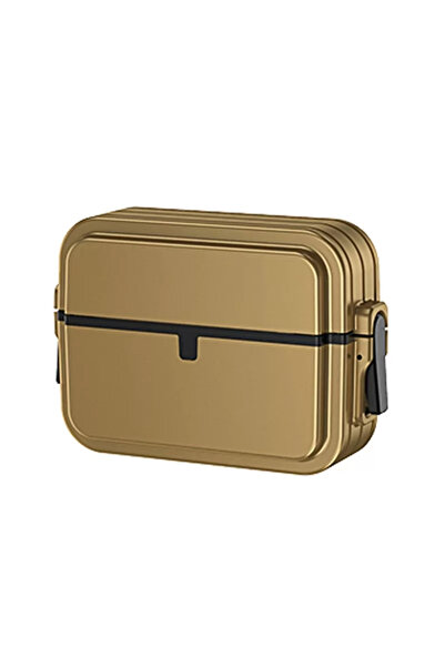 TeknoKapsül حافظة نيو فيس ايربودز 3 (الجيل الثالث) 404 مع قفل - ذهبي