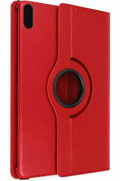 Beta Moda Hub حافظة جلدية جديدة لجهاز Huawei MatePad 11 10.9 360 - اللون الأحمر