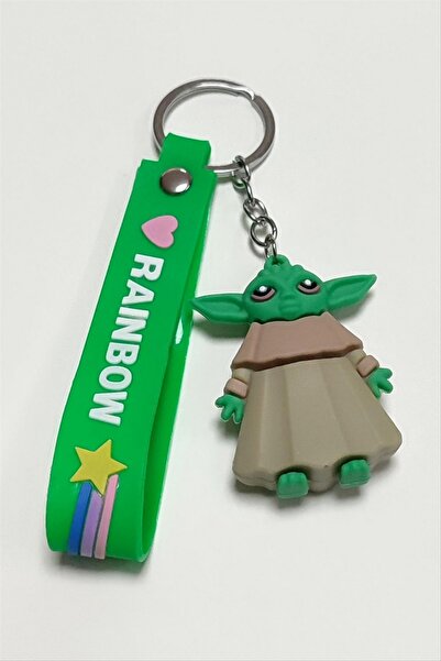 ZERO LAND Nrzsnt Cartoon Character Silicone Keychain (211756) - Green