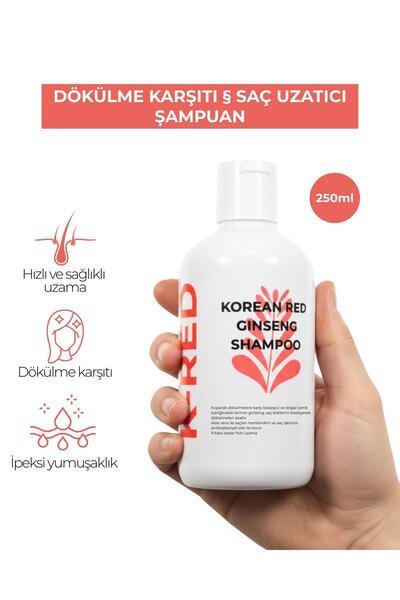 SAVHAIR K-RED DÖKÜLME KARŞITI KIRMIZI GINSENG ŞAMPUAN