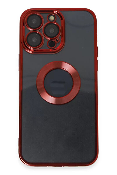 Beta Moda Hub حافظة نيو فيس لهاتف آيفون 14 برو ماكس من السيليكون - أحمر