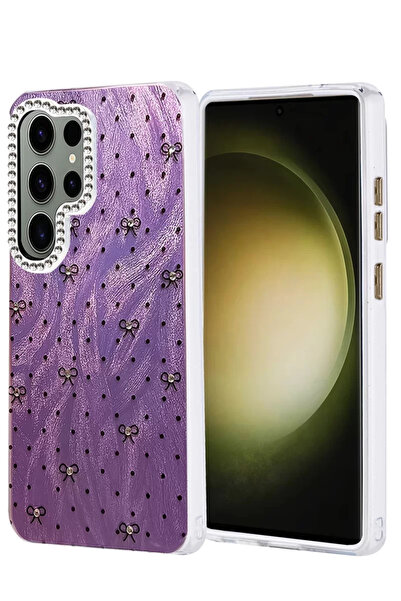 ZEMİRA HOME غطاء حماية لهاتف سامسونج جالاكسي S25 ألترا من نيو فيس بنمط مرآة ش...