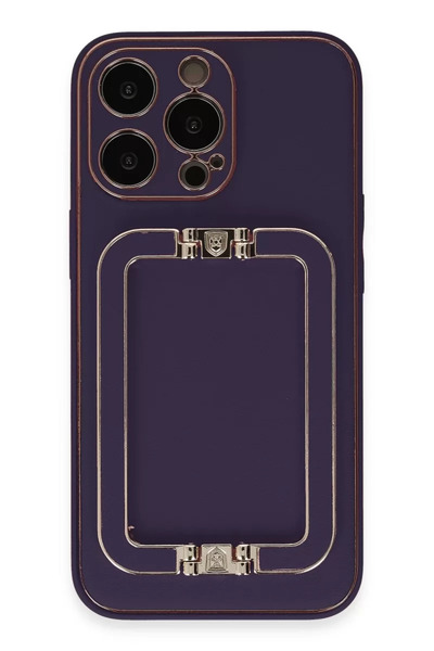 Beta Moda Hub حافظة نيو فيس لهاتف آيفون 14 برو كوكو إليت - بنفسجي غامق