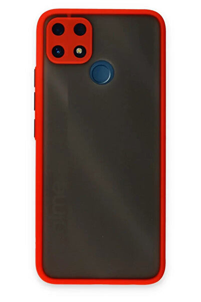 TeknoKapsül غطاء حماية سيليكون مونتريال لهاتف Realme C25 من Newface - أحمر