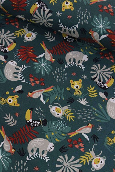 Hemdeucuz Cute Animals Poplin Fabric 140cm