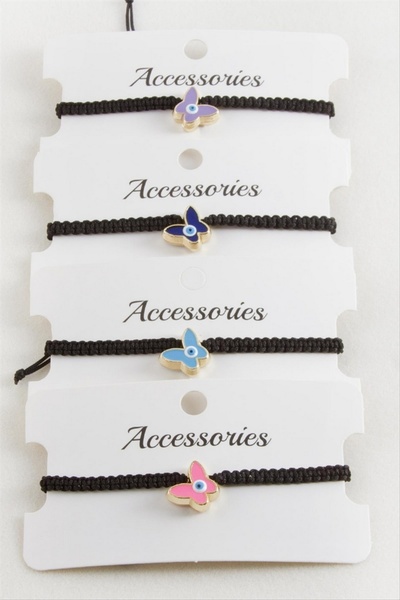 ZERO LAND Nrzsnt Butterfly Macrame Braided Bracelet (211603) - Yellow