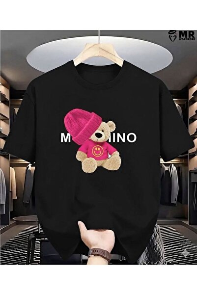 LELVANİ γυναικείο βαμβακερό μπλουζάκι Milano με στάμπα αρκούδας και λαιμόκοψη...