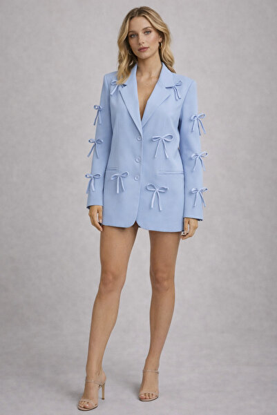 OEM Elegant women's jacket with bows, oversized, casual chic, universal size