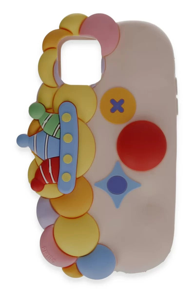 TeknoKapsül حافظة نيو فيس لهاتف آيفون 11، غطاء سيليكون بوكى كاركتر - نمط 7