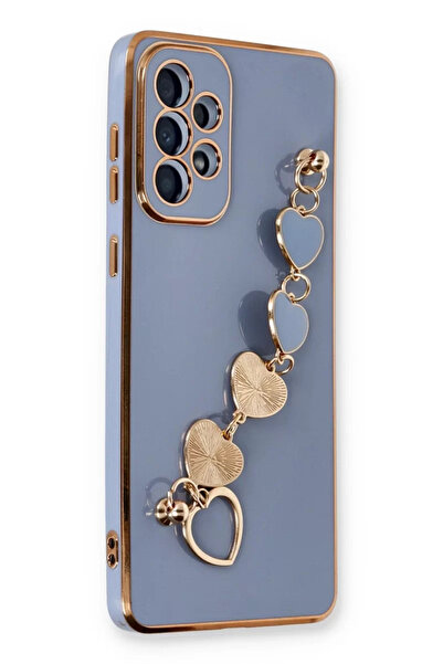 TeknoKapsül جراب Newface لهاتف سامسونج جالاكسي A53 5G من السيليكون - رمادي