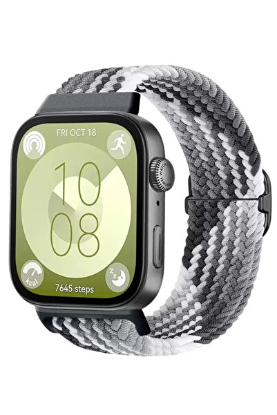 Beta Moda Hub حزام نيو فيس هواوي فيت 4 ستار - رمادي-أسود