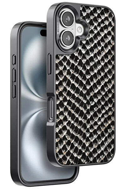 TeknoKapsül غطاء فينكو ايفون 16 فايبر - اسود