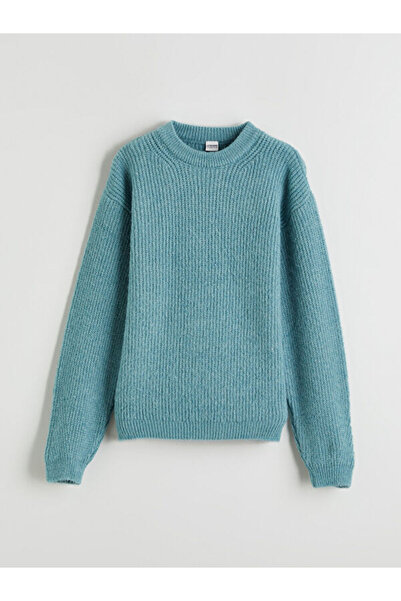 LC Waikiki Rmz Gi̇yi̇m Farkiyla Zero Roba Collar Girls' Knitwear Sweater