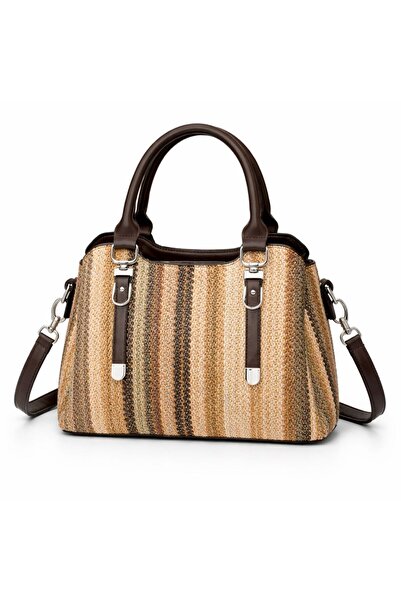 mothers dream Multicolor Woven Pattern Handbag for Women
