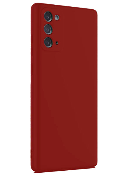 ZEMİRA HOME Newface Samsung Galaxy Note 20 Case First Silicone - Claret Red