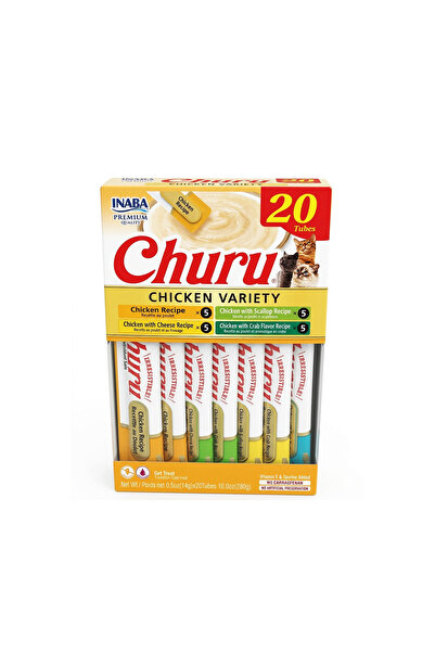 Inaba وجبات تشورو للقطط - تشكيلة الدجاج (14 جرام × 20 أنبوب) 280 جرام