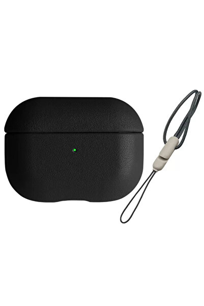 TeknoKapsül نيوفايس ايربودز 3 (الجيل الثالث) 405 حافظة جلدية - اسود