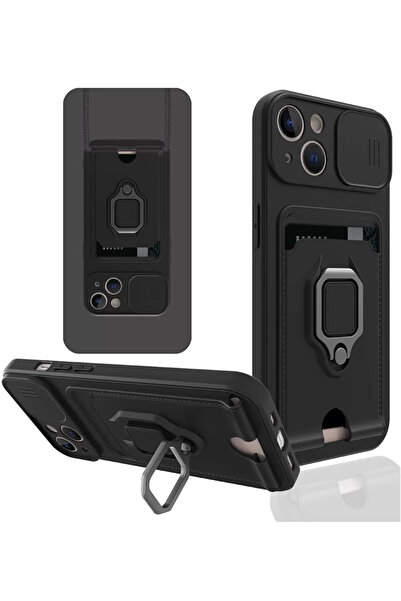 ZEMİRA HOME Newface iPhone 14 Plus Case Zuma with Business Card and Ring Sili...