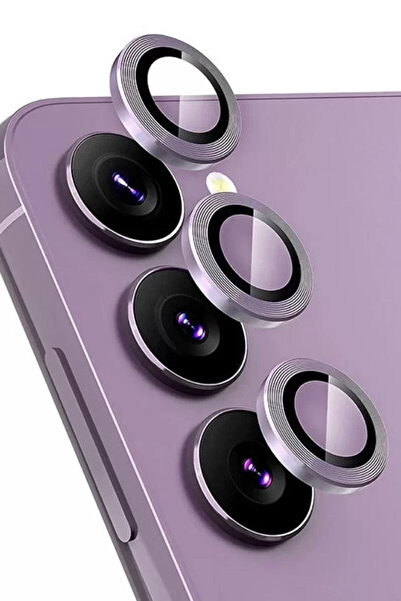 Beta Moda Hub Newface Samsung Galaxy S24 Fe Raze Metal Camera Lens - Purple
