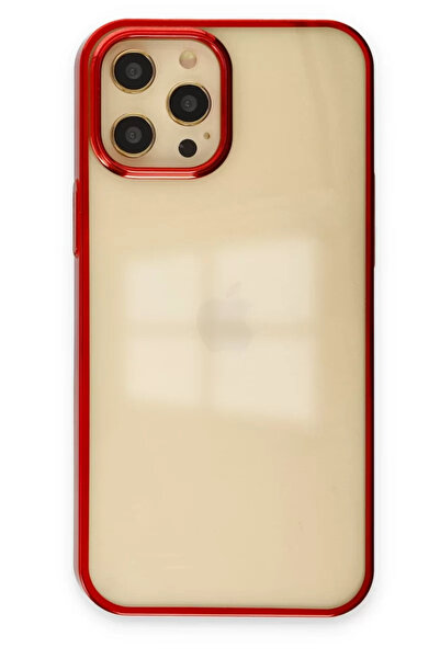 Beta Moda Hub نيوفيس حافظة آيفون 12 برو ماكس من السيليكون - أحمر