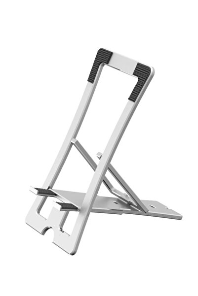 TeknoKapsül حامل هاتف مكتبي قابل للطي وقابل للتعديل من كونفولون CM23 - فضي