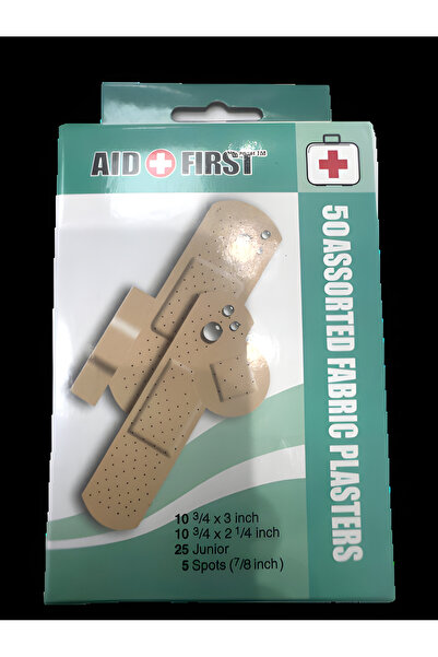 aiden AID FIRST 50 ضمادات قماشية متنوعة